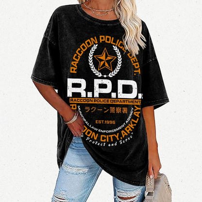 City PD Vintage Distressed T-shirt