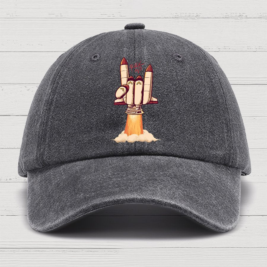 Rock On Rocket  Cotton Hat
