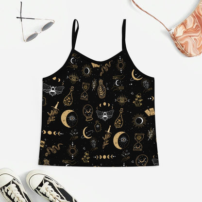 Tarot Card Games Women's Geek Suspender Cami Set