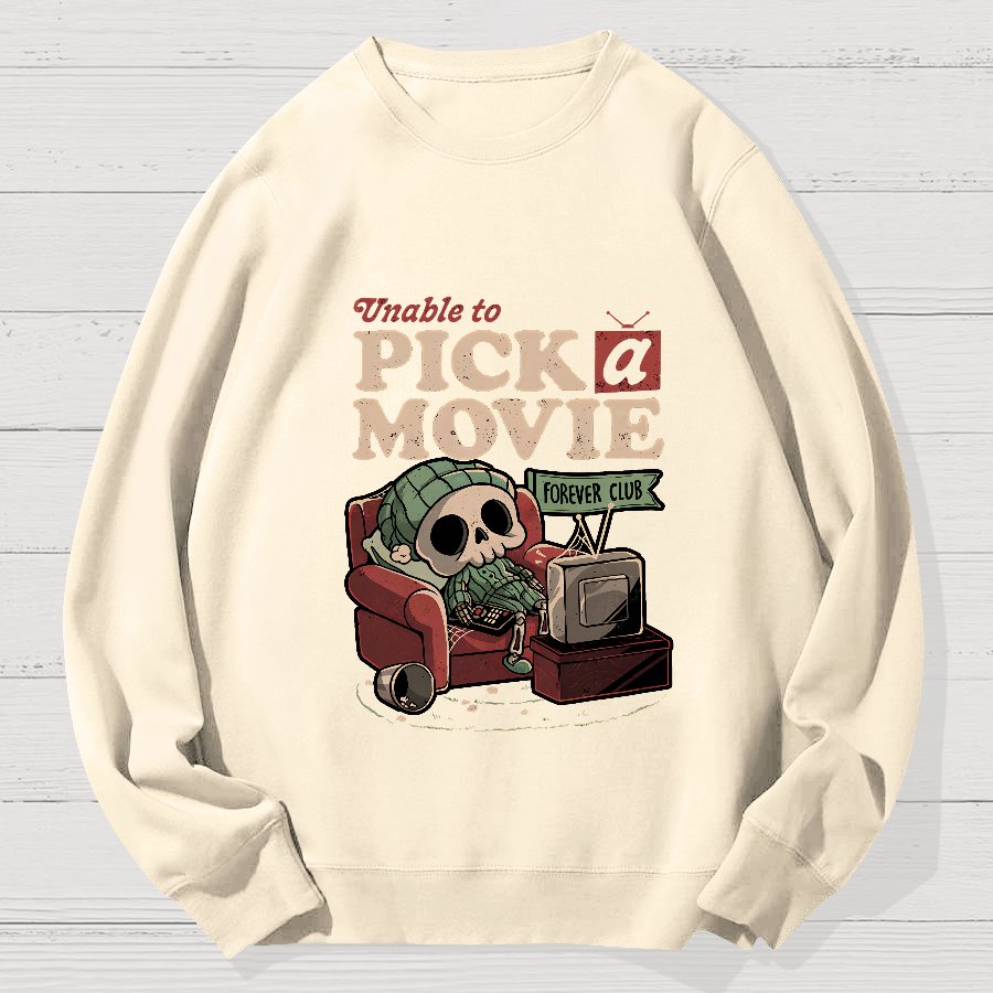 Pick Movie Geek Cotton Sweatshirt
