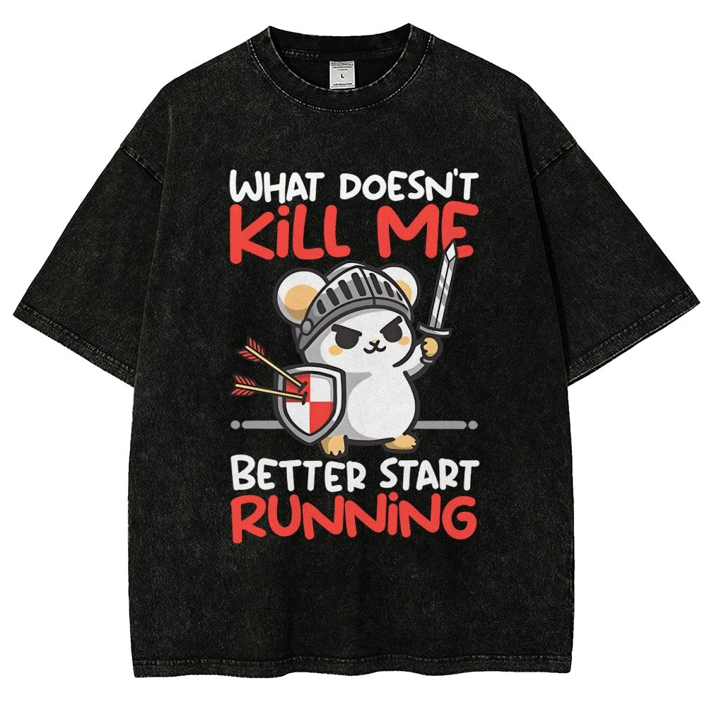 Knight mouse Vintage Distressed T-shirt