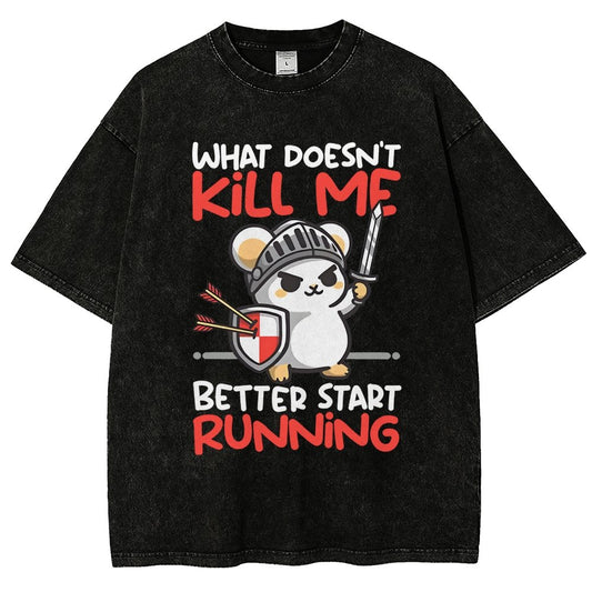 Knight mouse Vintage Distressed T-shirt