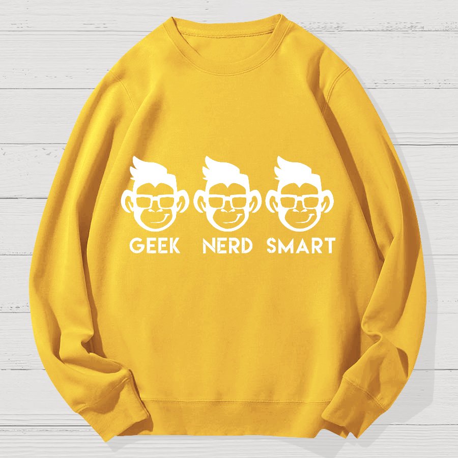 Geek Nerd Smart Geek Cotton Sweatshirt