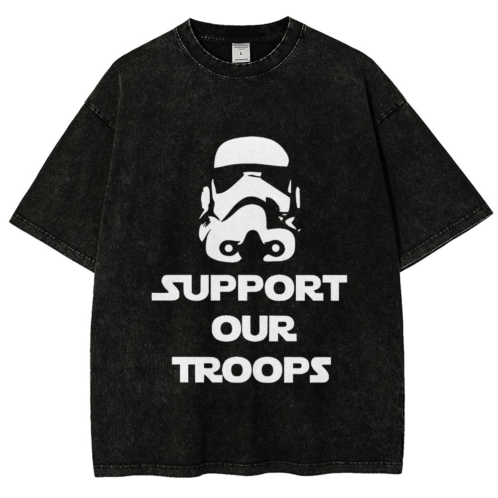 Support Our Troops Vintage Distressed T-shirt
