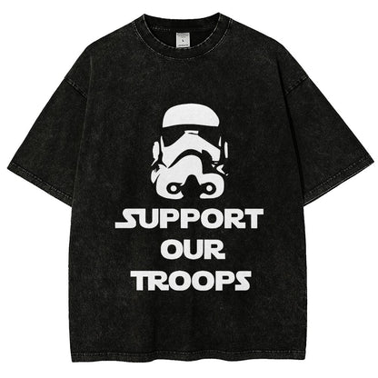 Support Our Troops Vintage Distressed T-shirt