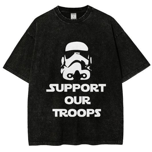 Support Our Troops Vintage Distressed T-shirt