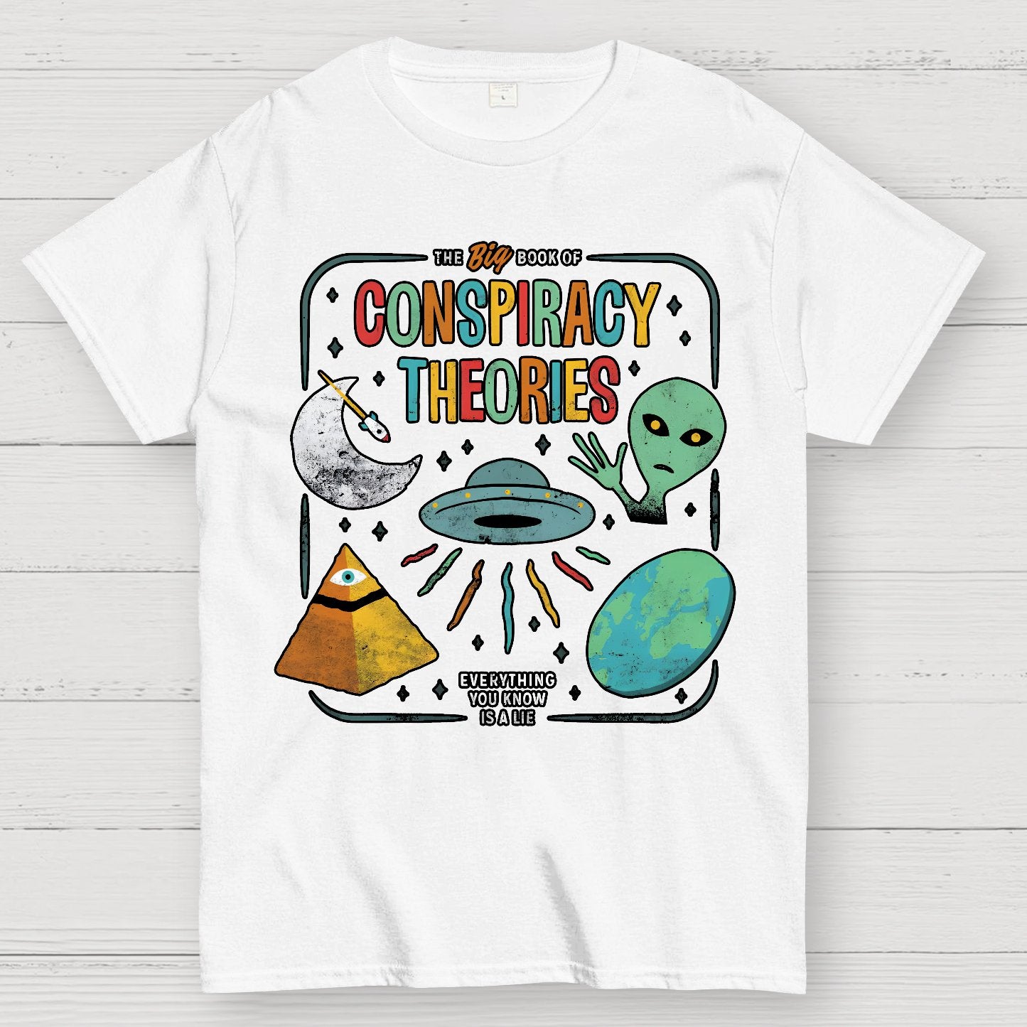 The Big Book Of Conspiracy Theories Geek T-Shirt
