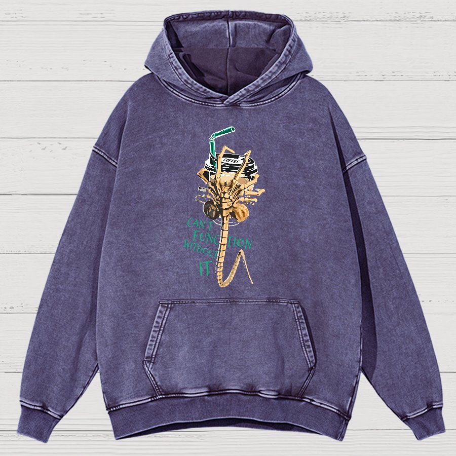 Can't Function Without It Vintage Distressed Hoodie