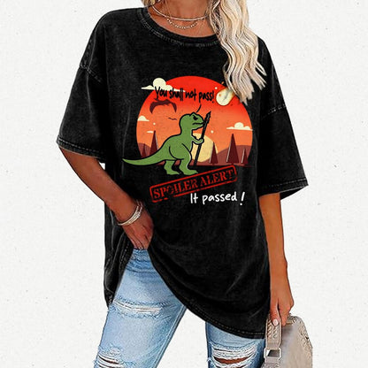 Spoiler Alert You Can't Go Through! Vintage Distressed T-shirt