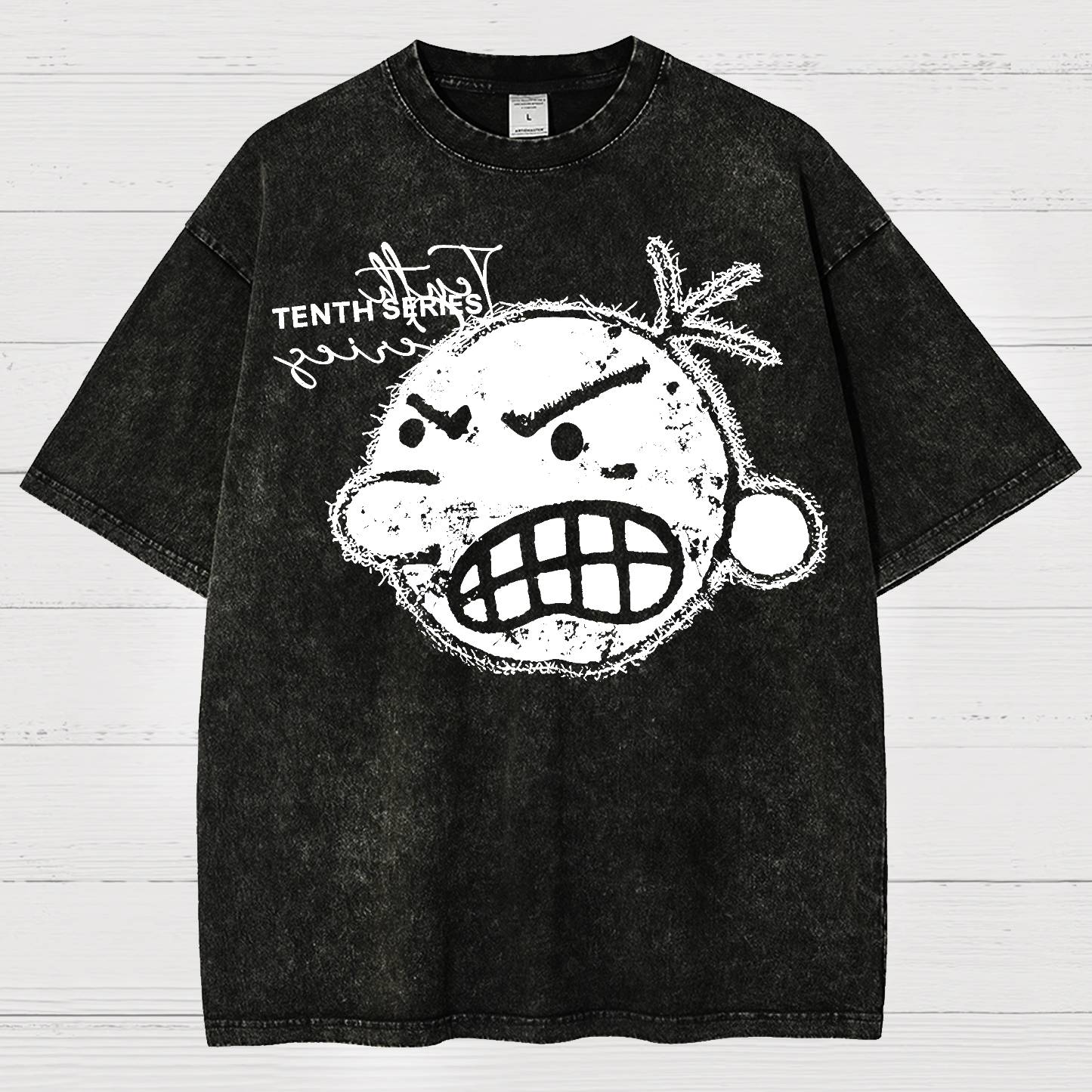 Retro Street Tenth Series Graphic Vintage Distressed T-shirt
