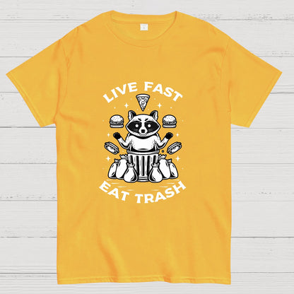 Live Fast Eat Trash Geek T-Shirt