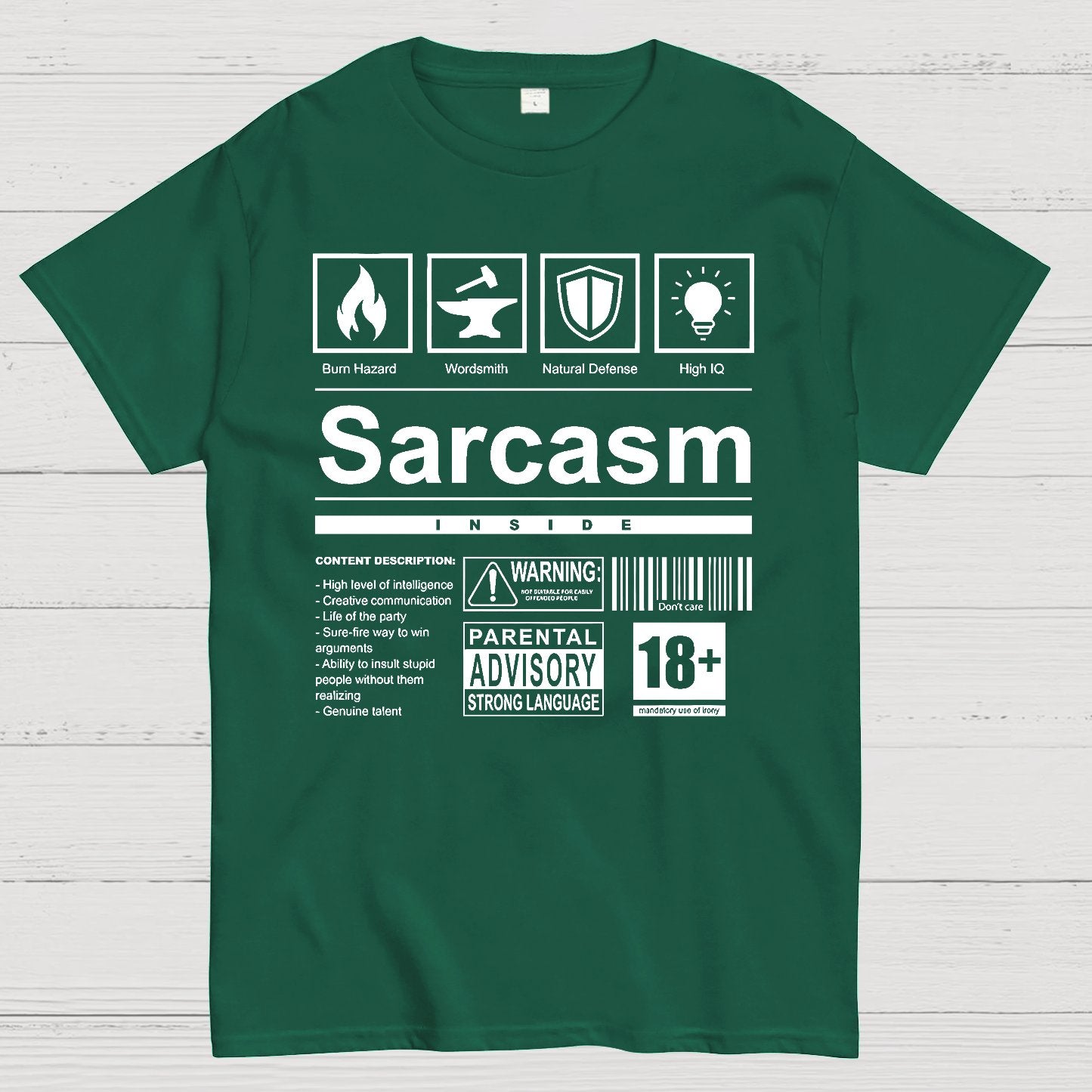 Sarcasm Label Geek T-Shirt