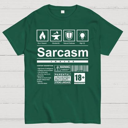 Sarcasm Label Geek T-Shirt