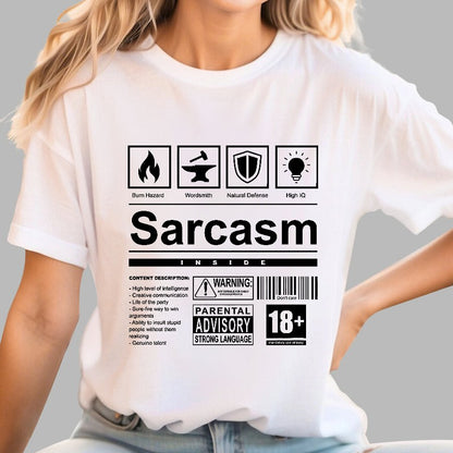 Sarcasm Label Geek T-Shirt