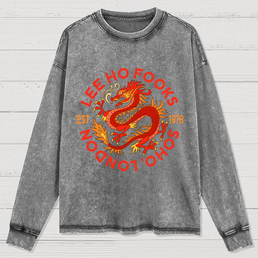 Mystery Place's (Mythical Beasts of London) Washed Long Sleeve Tee