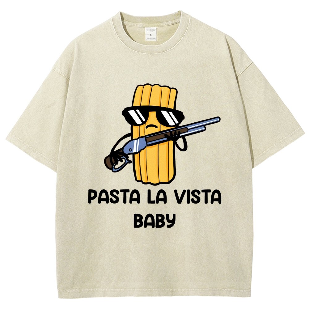 Pasta la Vista Baby Vintage Distressed T-shirt