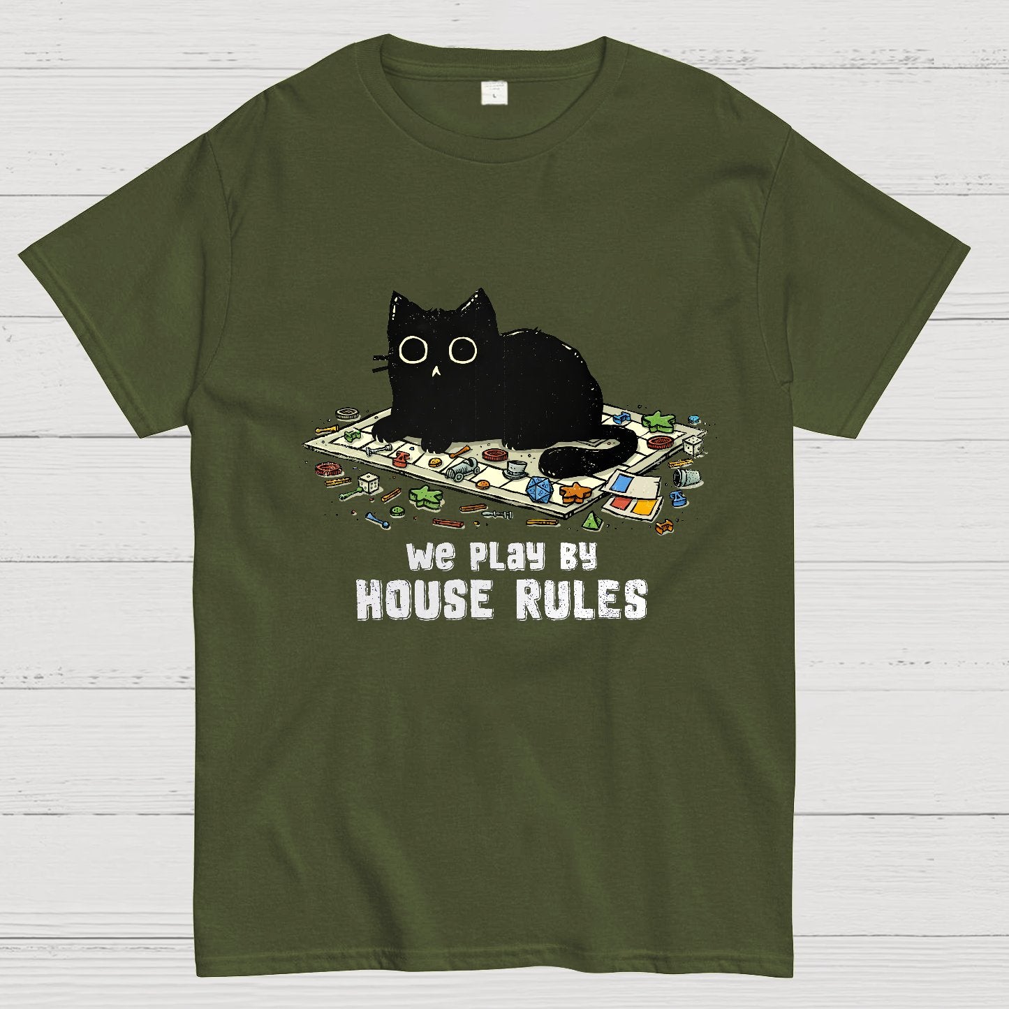We Play By House Rules Geeky T-Shirt
