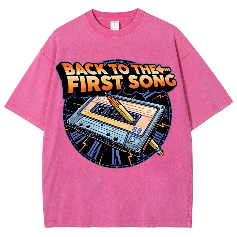 Back to the First Song Vintage Distressed T-shirt
