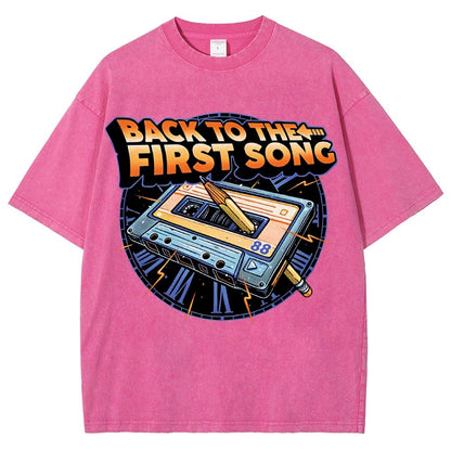 Back to the First Song Vintage Distressed T-shirt