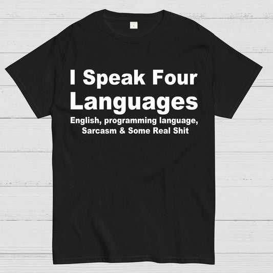Speak Four Languages Geek T-Shirt