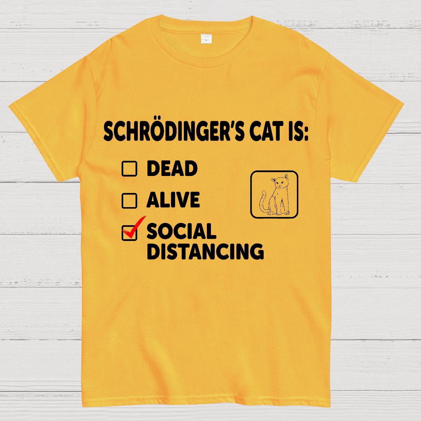Schrodinger's Social Distancing Geek T-Shirt