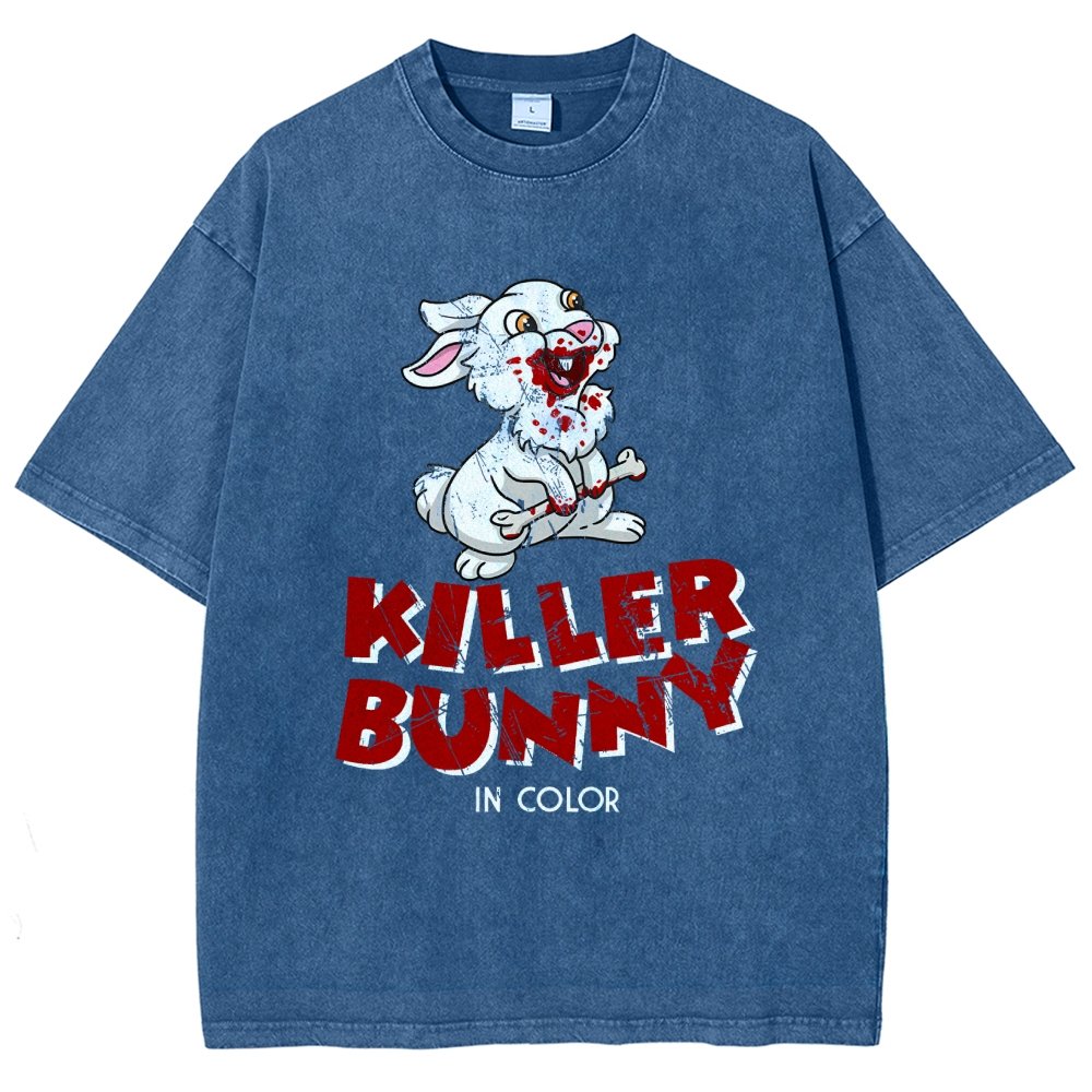 The Killer Bunny Vintage Distressed T-shirt