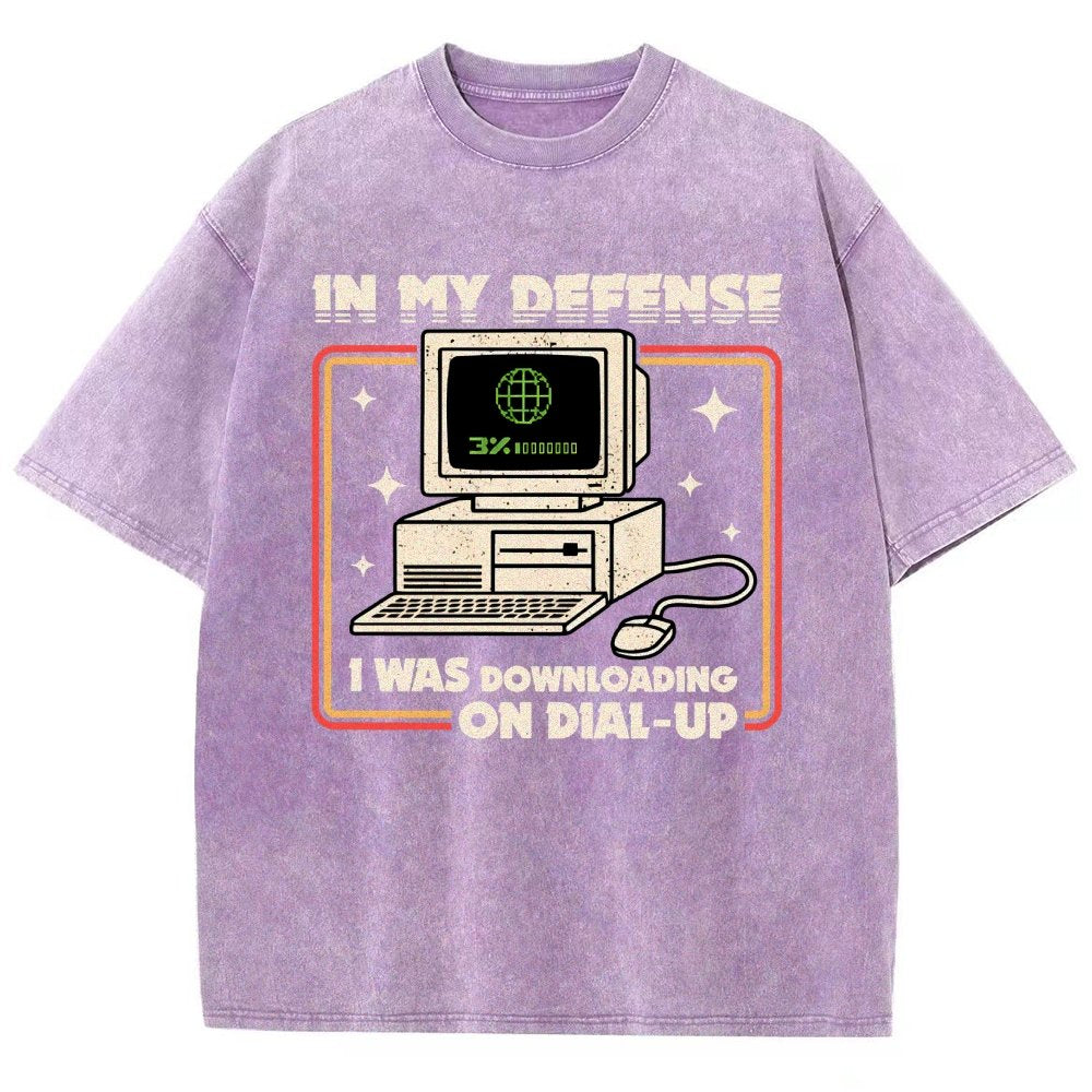 Defense Protocol Dial-Up Vintage Distressed T-shirt