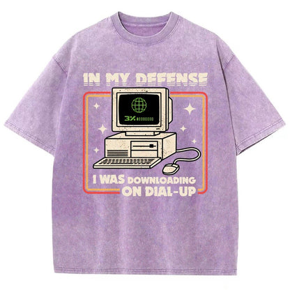 Defense Protocol Dial-Up Vintage Distressed T-shirt