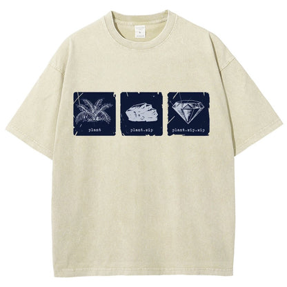 Internet Funny Plant.zip.zip Vintage Distressed T-shirt