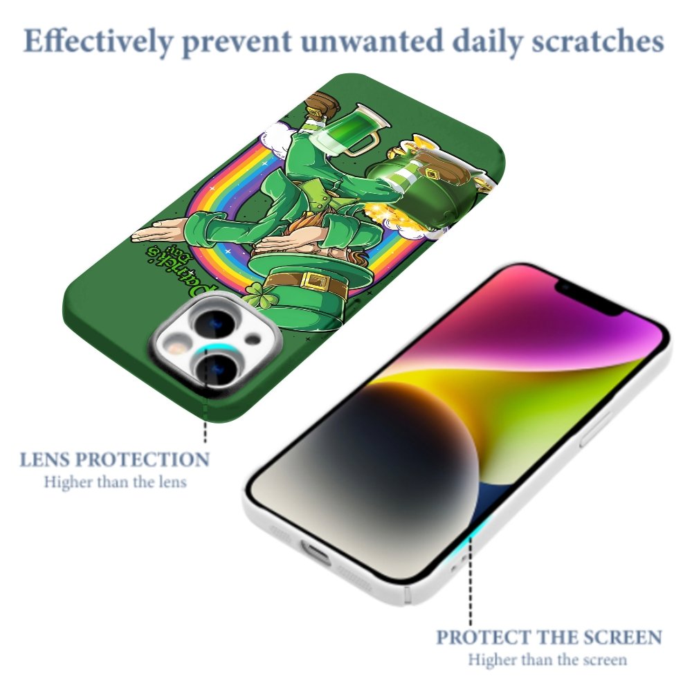St. Patrick's Day Lucky Green Print Phone Cases