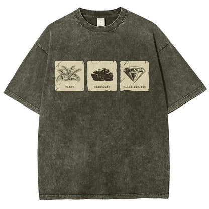 Internet Funny Plant.zip.zip Vintage Distressed T-shirt