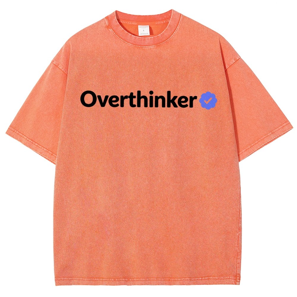Certified Overthinker Vintage Distressed T-shirt