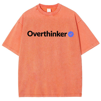 Certified Overthinker Vintage Distressed T-shirt