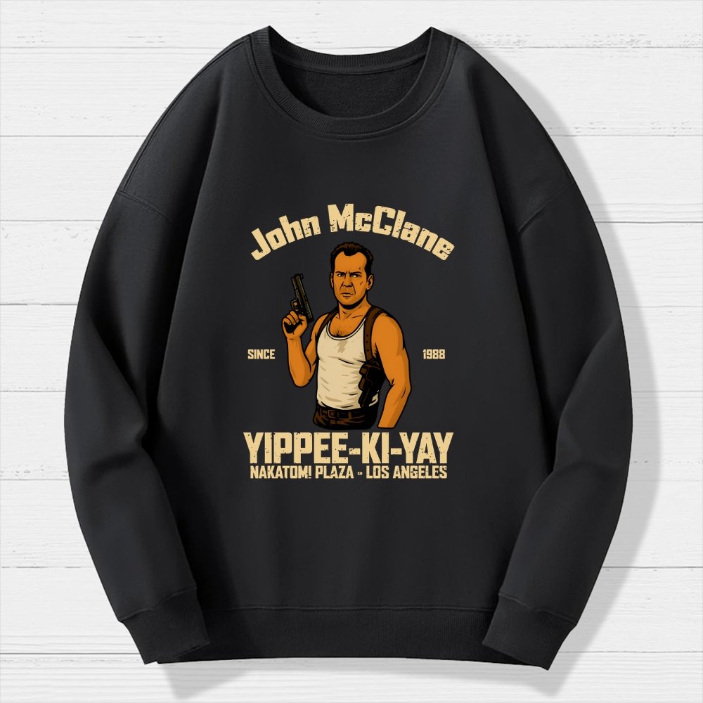 Yippee Ki Yay Geek Cotton Sweatshirt