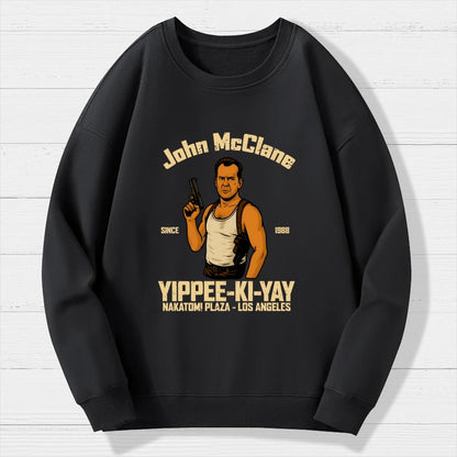 Yippee Ki Yay Geek Cotton Sweatshirt