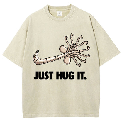 Just hug it Vintage Distressed T-shirt