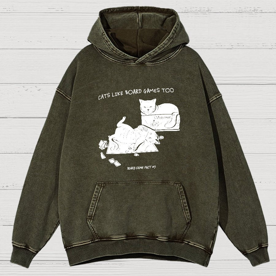 Board Game Fact #9 Vintage Distressed Hoodie