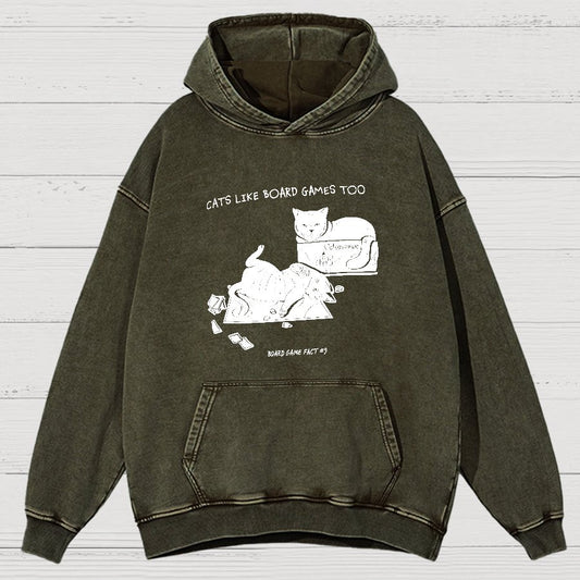 Board Game Fact #9 Vintage Distressed Hoodie