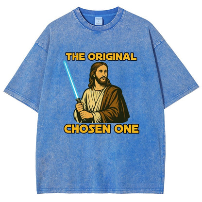 Jesus Christ The Original Chosen One Vintage Distressed T-shirt