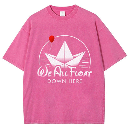 We All Float Vintage Distressed T-shirt