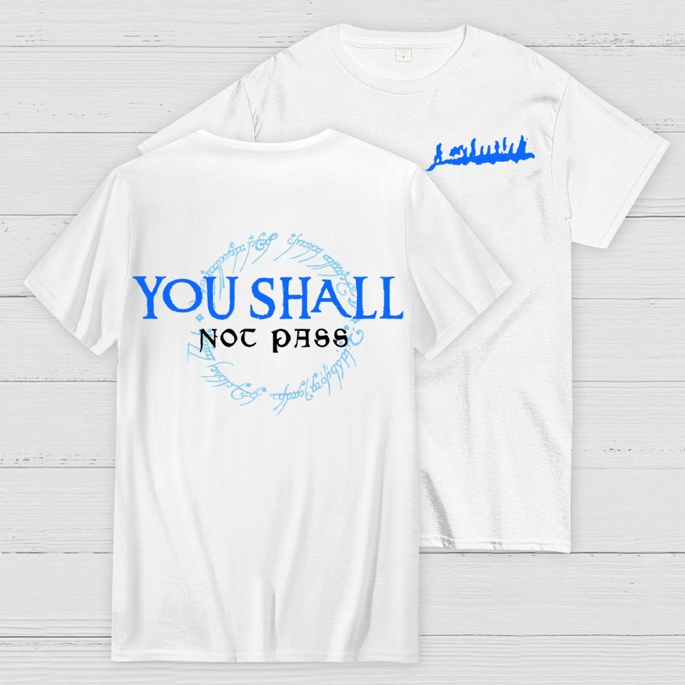 You Can't Cross  Front And Back Printing Geek T-Shirt
