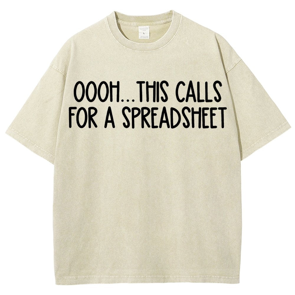 Oooh This Calls For A Spreadsheet Vintage Distressed T-shirt