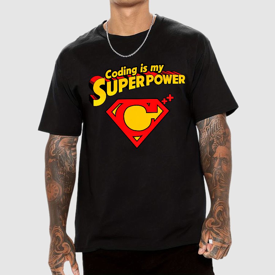 Coding Is My Superpower Geek T-Shirt