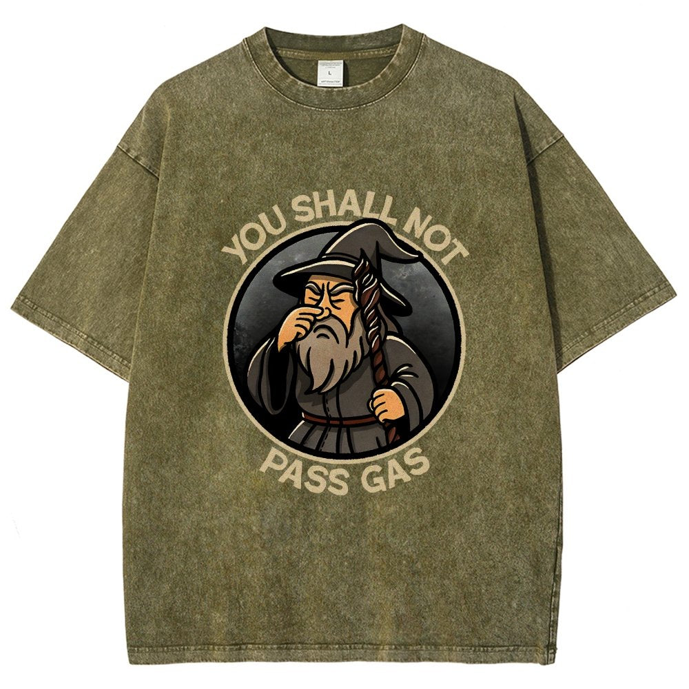 You Shall Not Pass Gas Vintage Distressed T-shirt