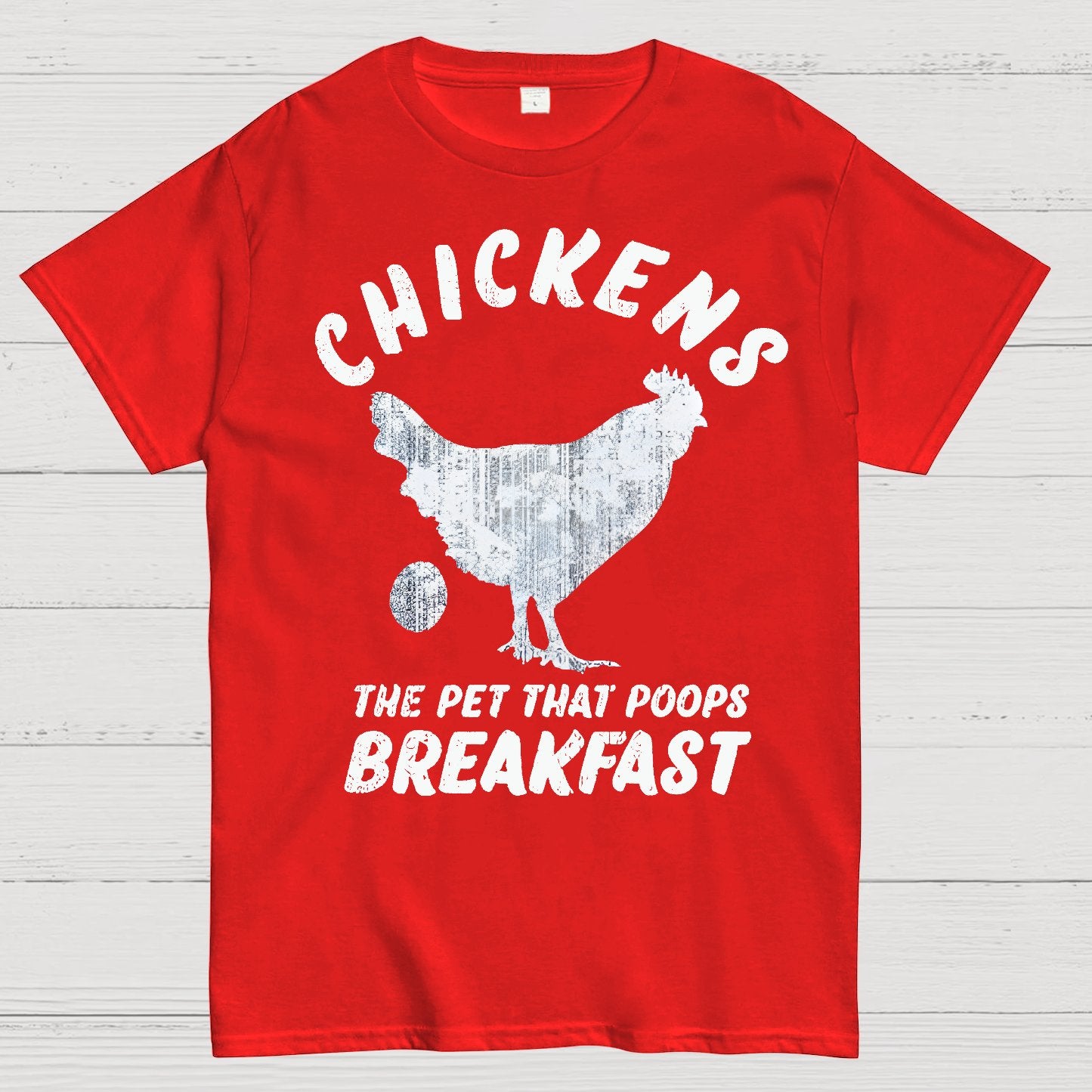 Chickens Poop Breakfast Geek T-Shirt