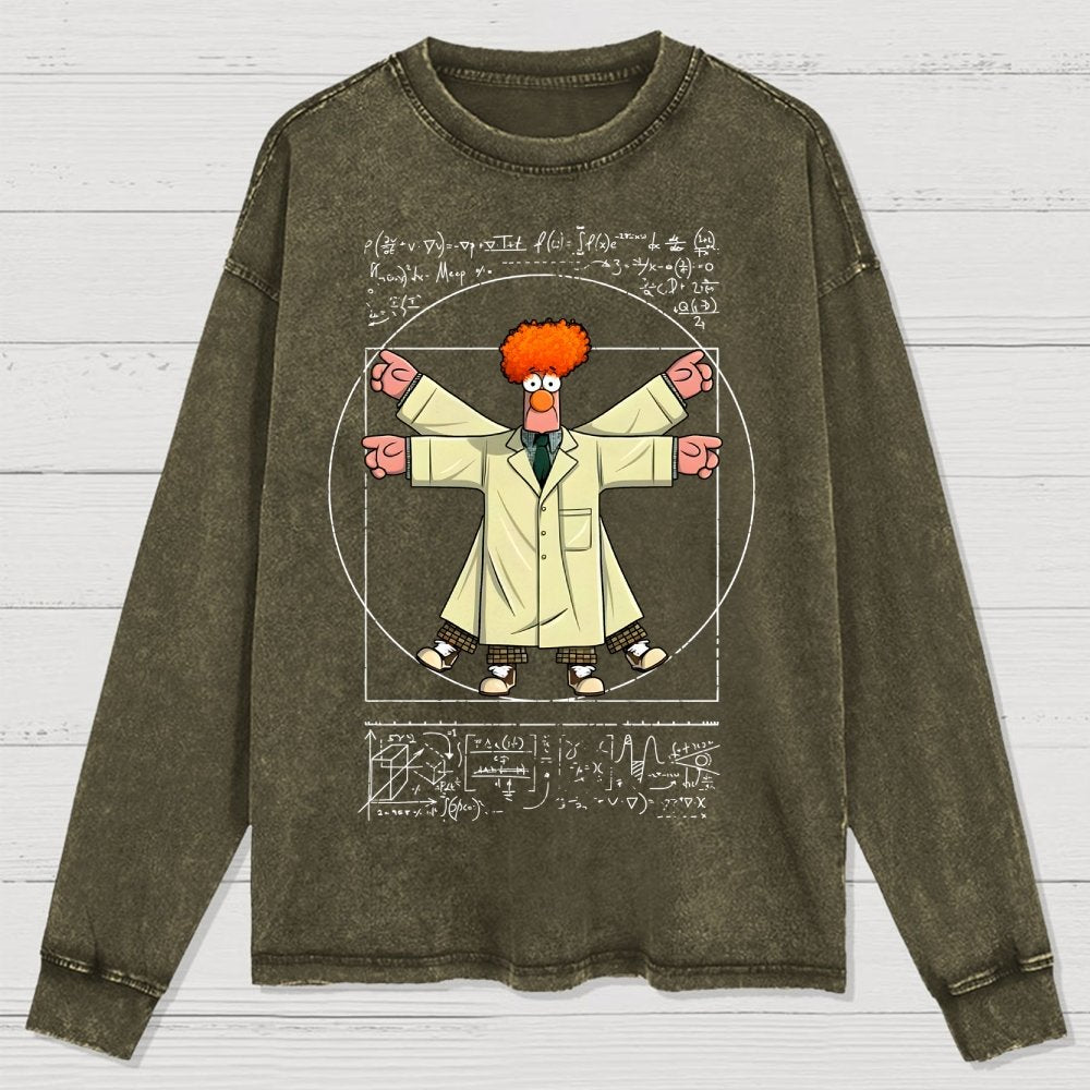 Vitruvian Puppet Washed Long Sleeve Tee