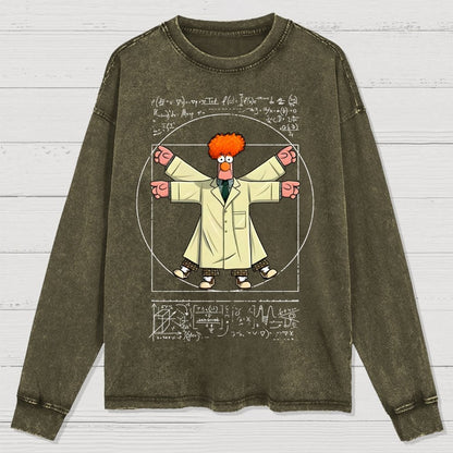 Vitruvian Puppet Washed Long Sleeve Tee