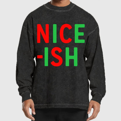 Nice-ish Washed Long Sleeve Tee