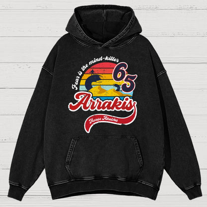 Fear Is The Mind Killer Cotton Vintage Distressed Hoodie