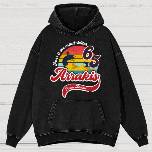 Fear Is The Mind Killer Cotton Vintage Distressed Hoodie